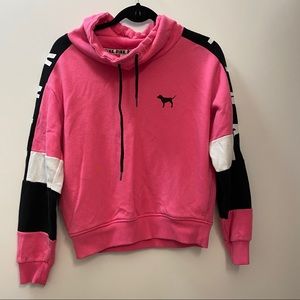 VS PINK Cowl neck hoodie sweatshirt